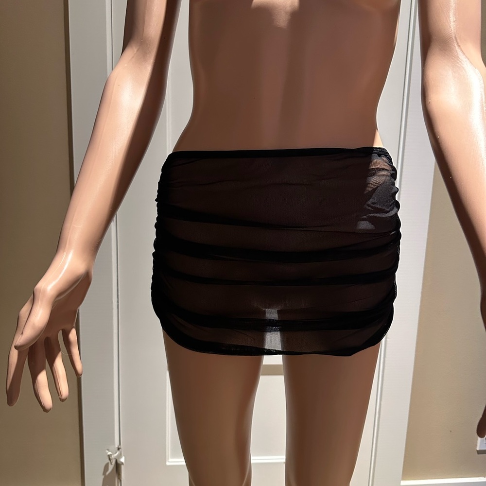Patrice Catanzaro France Luella Transparent Skirt, Black XL